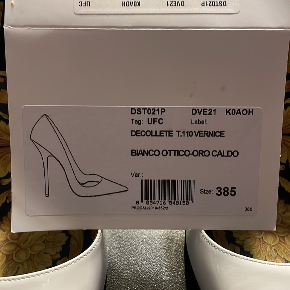 Authentic Versace White Stilettos - image 6